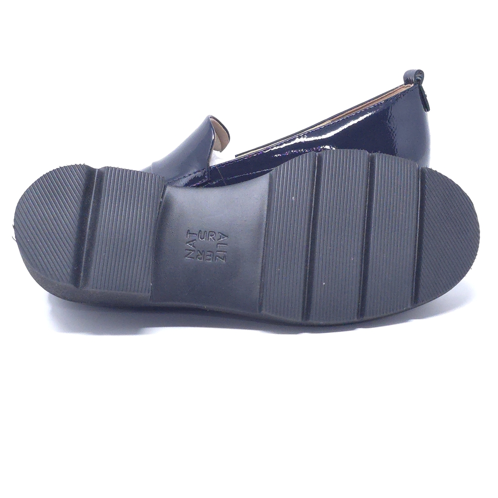 Naturalizer Darry Navy Patent Leather Loafers 6.5W Wide Comfort Shoes - Picture 8 of 12